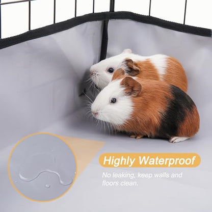 Guinea Pig Cage Liner Tarp Bottom Waterproof and Washable Base Also for Rabbits, Bunny, Chinchesillas, Hedgehog, Ferrets and Other Small Animals(36x72 inches) - size: C&C 3x6(36x72 inches)
