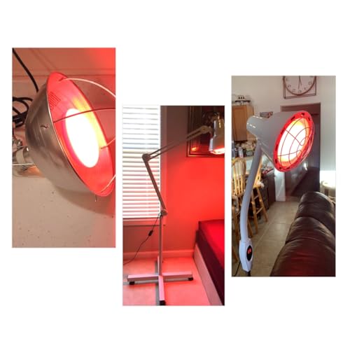Infrared Light Blub, 275W Near Infrared Red Light Therapy Heat Lamp Blub, E26/E27 Socket, 110V - color: Orange Red