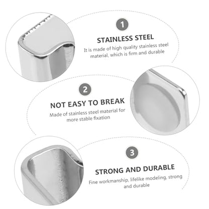 Stainless Steel Fish Tank Cover Brackets 4Pcs Aquarium Lid Clips Secure Support for 5mm Glass Aquarium Lid Fish Tank Accessories