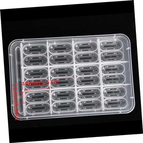 FRCOLOR Compartments Transparent Reptile Breeding Isolation Box Hatching Incubator for Snakes Turtles Geckos and Lizards Easy Observation and Cleaning for Incubation