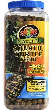 Zoo Med Natural Aquatic Turtle Food - Maintenance Formula (Pellets) 12 oz - Pack of 6