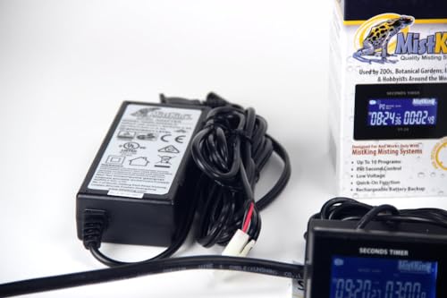 MistKing – Advanced Misting System (3/8” Backbone), 5th Gen | Used by Zoos, Institutions & Hobbyists | Expandable to 70 Nozzles | Fine Mist | 50 Micron Droplets | Upgraded Timer & Components | - size: Version 5, style: Advanced