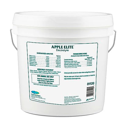 Farnam Apple Elite Horse Electrolytes Powder Supplement, Replaces Vital Minerals, Encourages Hydration, Sugar-Free, Contains Sodium, Potassium, Calcium & Magnesium, Apple Flavored, 5 lb - size: 20 pounds