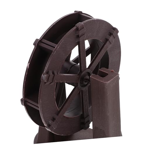Cabilock Miniature Water Wheel Fountain Accessory DIY Water Circulation Wheel for Fish Tank Indoor Garden Patio Fountain Decoration