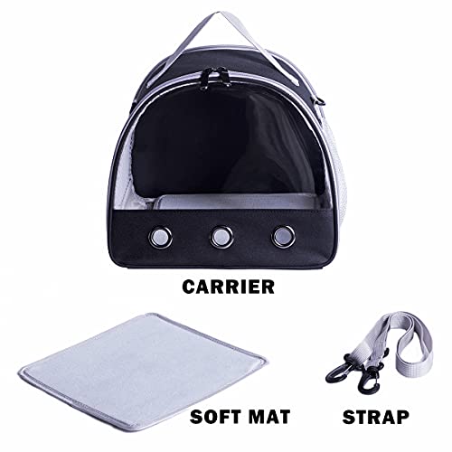 Guinea Pig Carrier, Small Animal Bird Rabbit Turtle Carrier Bag, African Hedgehog Portable Travel Carrier Outdoor Hangbag, Bird Rabbit Guinea Pig Squirrel Carrier - color: Pink