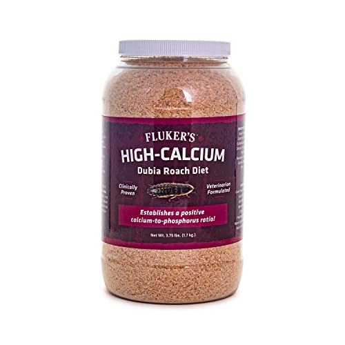 Fluker's High Calcium Dubia Roach Diet, Can Be Used as a Gut-Loading Food or Bedding, 3.75 lbs. - size: 3.75 Pound (Pack of 1)