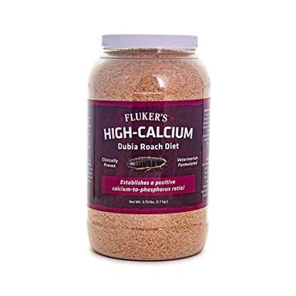 Fluker's High Calcium Dubia Roach Diet, Can Be Used as a Gut-Loading Food or Bedding, 3.75 lbs. - size: 3.75 Pound (Pack of 1)