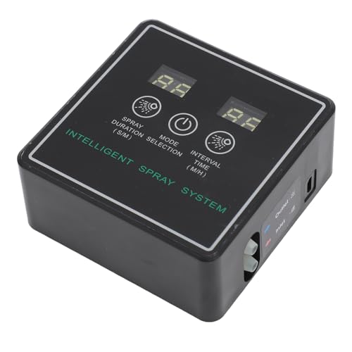 Reptile Misting System, Timer Mist Easy to Simulates Rainfall Automatic Misting System for Office (10m 4 Sprinkler Head)