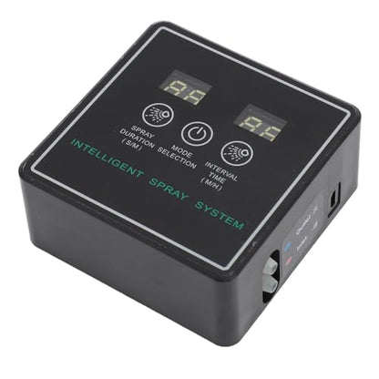 Reptile Misting System, Timer Mist Easy to Simulates Rainfall Automatic Misting System for Office (10m 4 Sprinkler Head)