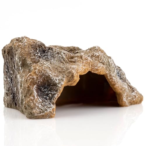 Large Reptile Cave Hideouts - Simulation Rock Terrarium Habitat Décor for Bearded Dragons, Turtles, Lizards, Snakes & More