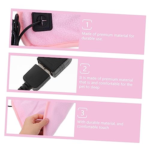 VANZACK 1pc Pet Heating Pad Pet Bed Dragon Reptile Under Tank Heating Pad Chicken Coop Rabbit Turtle Basking Platform Thermostat Reptile Turtle Tank Blanket Frog Snake Gecko Pink Polyester - color: Pink