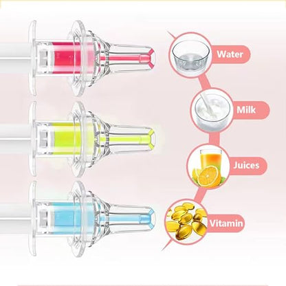 Pet Liquid Feeding Kit Pet Feeding Syringe Soft Tip, Cat Dog Syringe Bottles for Pet Feeding,Pet Medical Feeding Dispenser Tool (White) - color: White