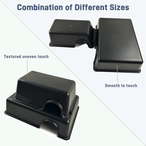 Small 2 Pcs Durable Reptile Hide Box, Ball Python Hide, Leopard Gecko Hide, Bearded Dragon Hide, Easy to Clean Reptile Hides Cave for Tank, Snake Hide Enclosure (7.48" x 4.72" x 2.56") - size: Small (2-Pack)
