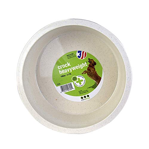 Van Ness Pets Crock Style Heavyweight Jumbo Bowl, 106 OZ Food/Water Dish, Greystone (Pack of 6) - color: Greystone, size: Jumbo (106 fl oz) - Pack of 6