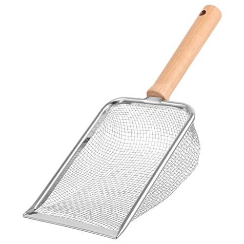 Ipetboom Reptile Litter Scoop Shovel for Easy Waste Cleaning for Turtles Lizards Snakes and More Comfortable Handle for Efficient Use Design with Fine Mesh for Filtration