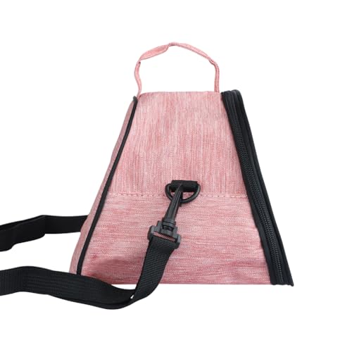 ITODA Hamster Carrier Guinea Pig Bag Breathable Outdoor Travel Bag Portable Squirrel Snake Pouch for Chinchilla Hamster Bird Bunny Hedgehog Sugar Glider Gerbil - color: Lighter Red