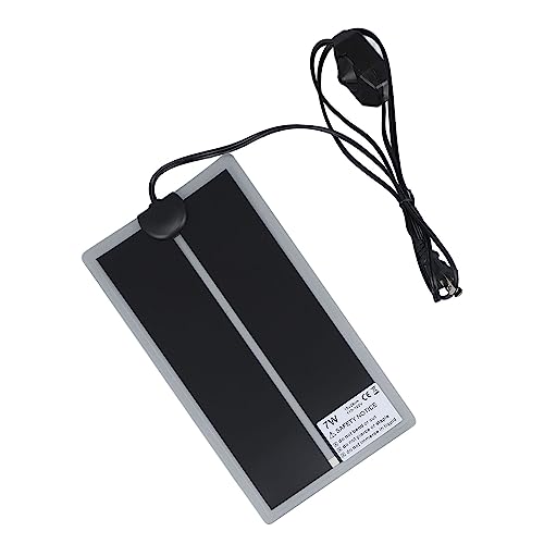 Fdit Reptile Terrarium Heat Pad, Adjustable Temperature Under Tank Heater for Snake Lizard, Watertight PET Heating Mat for Pet Warmth and Comfort (7W) - size: 7W