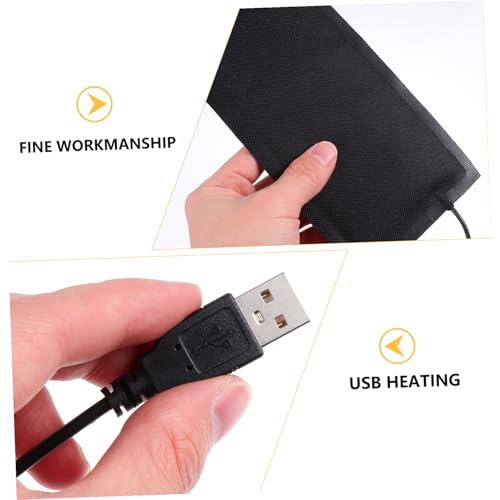 Happyyami USB Powered Reptile Heating Pad Small Under Tank Heat Mat for Tortoise Turtle Snake Lizard Terrarium Flexible Low Energy Consumption