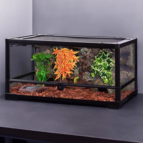 Artificial 12-Inch Climbing Vines for Reptiles, 3-Pack with Suction Cups, Perfect Decor for Terrariums and Reptile Tanks