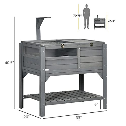 Turtle Habitat Enclosure, Large Wooden Tortoise House for Indoor and Outdoor Use, Reptile Enclosure with Openable Roof & Secure Locking System (Gray+Storage Shelf)