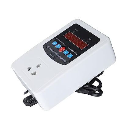 Humidity Controller,1500W Digital Humidity Controller LCD Display Humidistat Plastic Timing Air Humidity Controller for Home Farm Greenhouse (110V-US)
