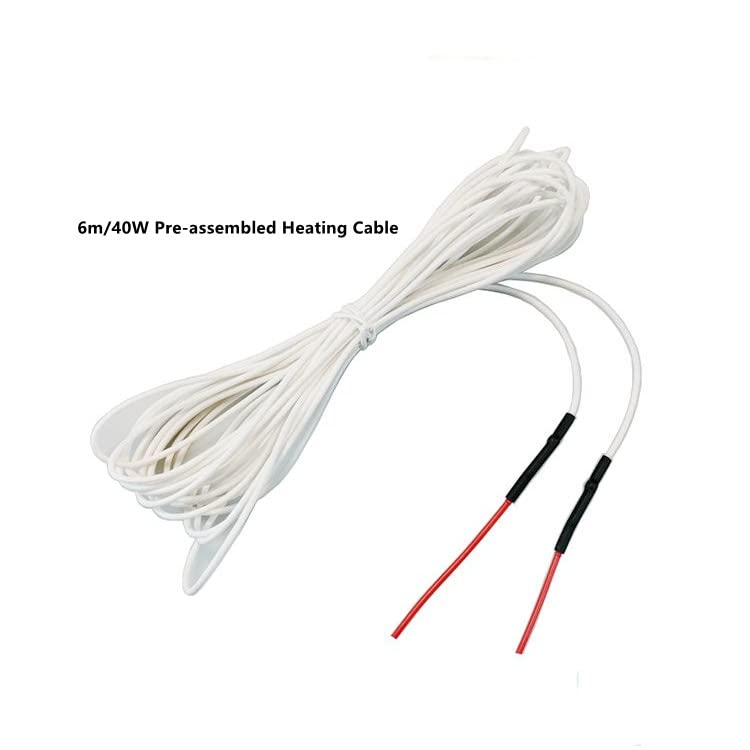 12V Pre-Assembled Silicon Rubber Heating Wire for DIY Steering Wheel Heater, Self-Made Warmer, Seat Heater (19.6ft) - size: 19.6ft