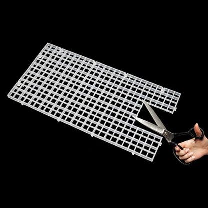 ALEGI Aquarium Fish Tank Divider Plastic Egg Crate Aquarium Filter Bottom Tray Plastic Grid (S 6pcs) - size: S 6pcs