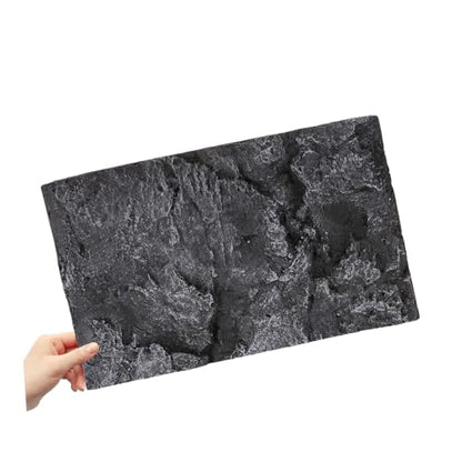 Toyvian 3D Reptile Tank Decoration Panel Large Turtle Tank Accessory Reptile Terrarium Dec