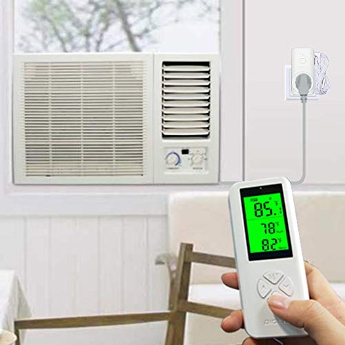 DIGITEN Wireless Temperature Controller Plug-in Thermostat Remote Control Reptile Thermostat Outlet with Temperature Sensor Wireless Thermostat for Home White - style: 2.Temperature is detected by the Outlet.