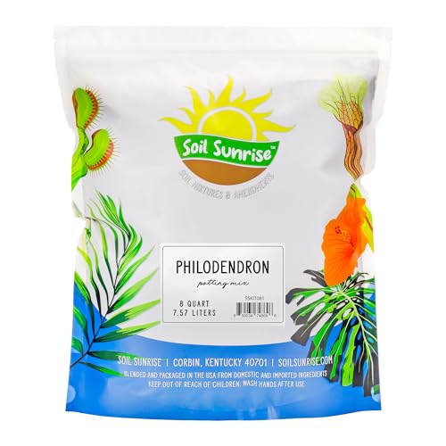 Soil Sunrise Philodendron Plant Potting Soil Mix (8 Quarts) Special Blend for Heart Shape Philodendron Plants Et Al.