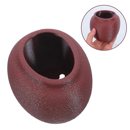 TIDTALEO Egg Shaped Frog Aquarium Habitat with Suction Cup Stability and Ventilated Design Plastic Small Frog Terrarium for Amphibian Pets Decorations and Biological Observation