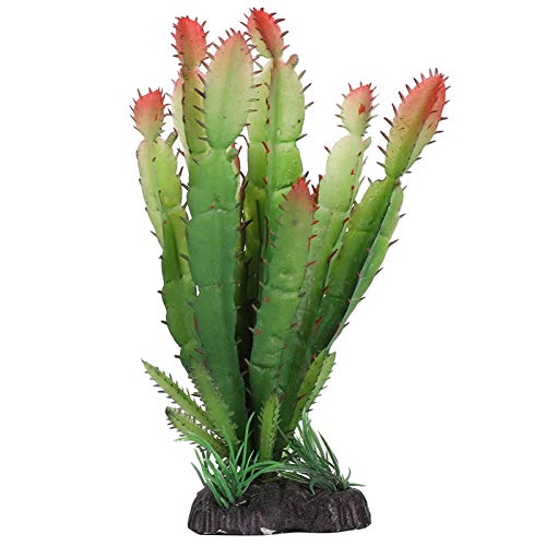 Artificial Water Plants Simulated Landscaping Plants Simulation Plastic Cactus Plant Terrarium Reptiles Habitats Decoration Landscape Aquarium for Home Decor