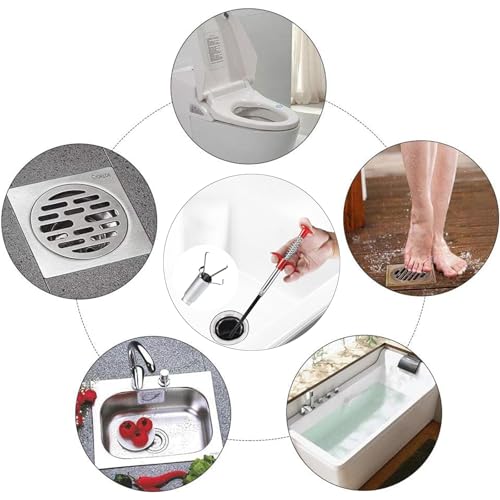 118" Flexible Grabber Claw Reacher Tool, Drain Clog Remover Drain Snake, Hair Clog Removal Tool for Kitchen Sink, Bathroom Bathtub and Toilet Drains - style: 118"