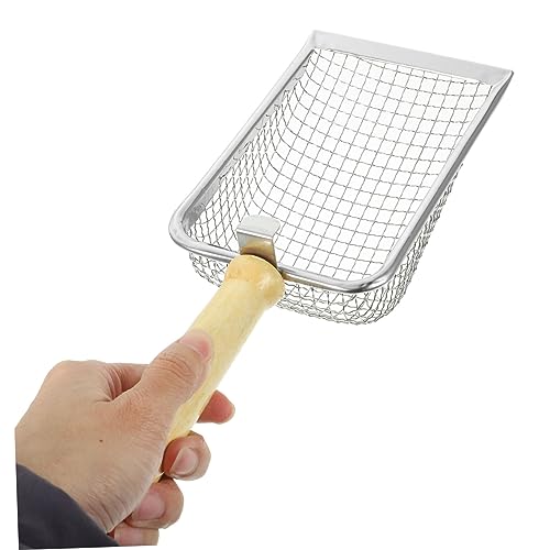 UKCOCO Cat Litter Scoop with Non Slip Handle Fine Mesh Sifter for Reptile Terrarium Cat Waste Cleanup Durable Design for Easy Scooping and Efficient Cleaning