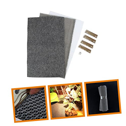 balacoo Reptile Heat Pad Reptile Bedding Carpet Terrariums Mat Lizard Carpet Mat Tortoise Bedding - color: Dark Grey