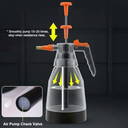 MyLifeUNIT Hand Pressure Sprayer, Spray Bottle with Adjustable Pressure Nozzle for Plants, Maximum 35 OZ