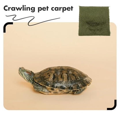 jojofuny Reptile Carpet Mat for Bearded Dragon and Tortoise Terrarium Washable Moisture-Resistant Substrate Liner Soft Cushioned Bedding for Lizards Snakes Amphibians