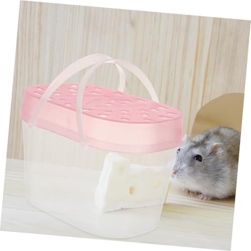 TOYANDONA 2pcs Turtle Cases Reptile Carrying Boxes for Small Pets Convenient Outdoor Pet Accessories Lightweight and Easy to Carry - color: Pink