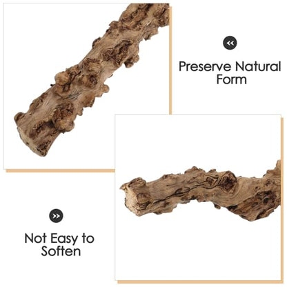 GANAZONO Snake Climbing Branch: Reptile Wood Natural Cork Log Tank Accessories Tree Trunk for Chameleon Gecko Snake Frog Spider 30-40 Cm/11.81-15.75 Inch