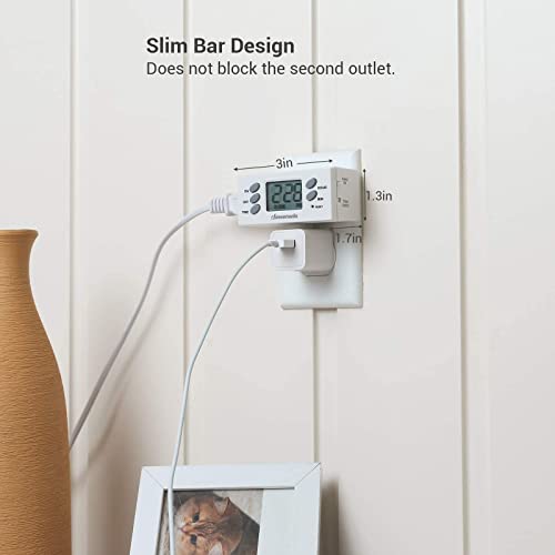 DEWENWILS 8-Outlet Power Strip with Timer+DEWENWILS 24 Hour Outlet Timer