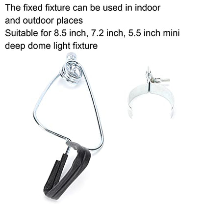 Zerodis Adjustable Reptile Lampshade Fixing Clip,Lampshade Holder Clamp Lamp Stand Fixture for Ceramic Heat Emitter Infrared Baking Heat Lamp