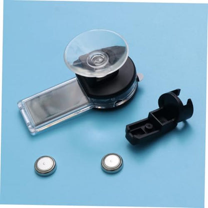 BESPORTBLE Suction Cup Thermometer Hygrometer Combo for Reptile Terrarium Indoor Temperature and Humidity Portable Wall Mountable Black for Home Office Use
