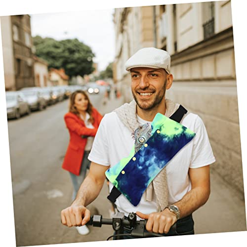 Balacoo Portable Reptile Carrier Bag with Adjustable Leash for Outdoor Lizard Walking Soft Comfortable Material Lightweight Pet Sling for Travel Cycling and Shopping in Blue