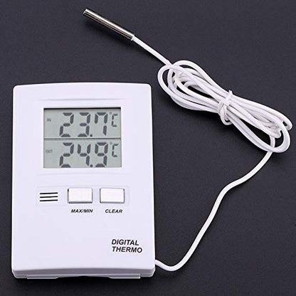 High Precision LCD Digital Indoor&Outdoor Thermometer Temperature Meter Tester Battery Powered