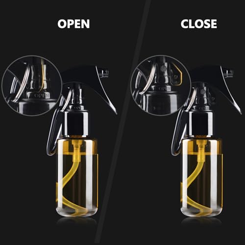 TANSHINE Small Spray Bottle 50ml, Travel Size Mini Fine Mist Water Spray Bottles, Portable Hand Sanitiser Alcohol Spray Bottle, Plastic Refillable Empty Face Mister Spray Bottles with Clip, 5pcs - color: Colourful