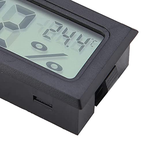 JTLB Digital Thermometer Hygrometer, Wireless Temperature Humidity Meter with Built in Probe and 5 Second Refresh, for Reptile Terrariums Home Office Greenhouse Grow Room