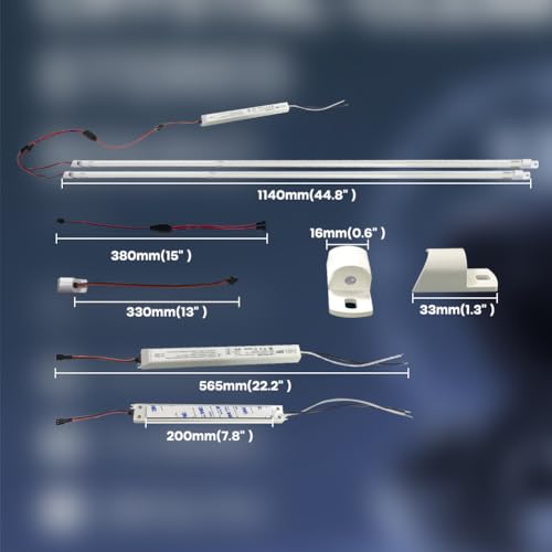 2Pack 3500K Warm Soft kit, 4FT LED Magnetic Mount Retrofit Kit, 24W = 60W Fluorescent Light, Super Bright 3600LM, Recessed Panel and Troffer Light Retrofit kit, Quick Repair, Transparent Cover - color: 4ft 2pack 3500k Transparent