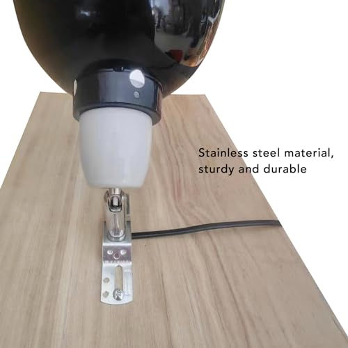 Fockety Repta Clamp Lamp, Deep Dome Reptile Heat Lamp Fixture, 360 Degree Rotating Stainless Steel UVA UVB Lampshade Heating Light Cover for Lizards Turtles Snakes Bulb Not Included (US