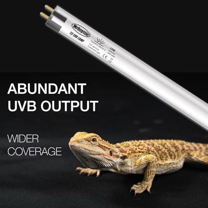 T8 UVB Reptile Light Kit, 15W UVB Light Fixture and 10.0 UVB Lamp Bulb Kit, for Desert-Dwelling Reptiles, Bearded Dragon UVB Light 18 inches - size: 15W UVB10.0 T8 KIT