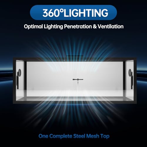 67 Gallon Bearded Dragon Tank,48" x 18" x 18" Reptile Terrarium Tank with Sliding Door Top and Screen Ventilation, Front Opening Reptile Enclosure for Lizard, Snake